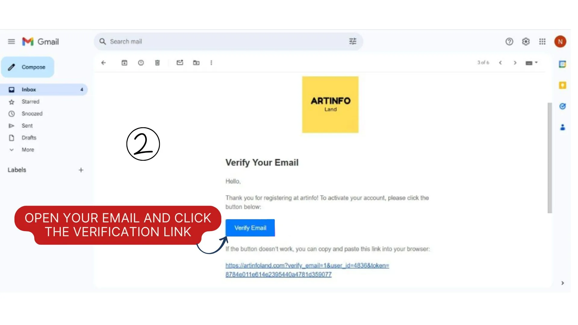 Screenshot for Verify Your Email