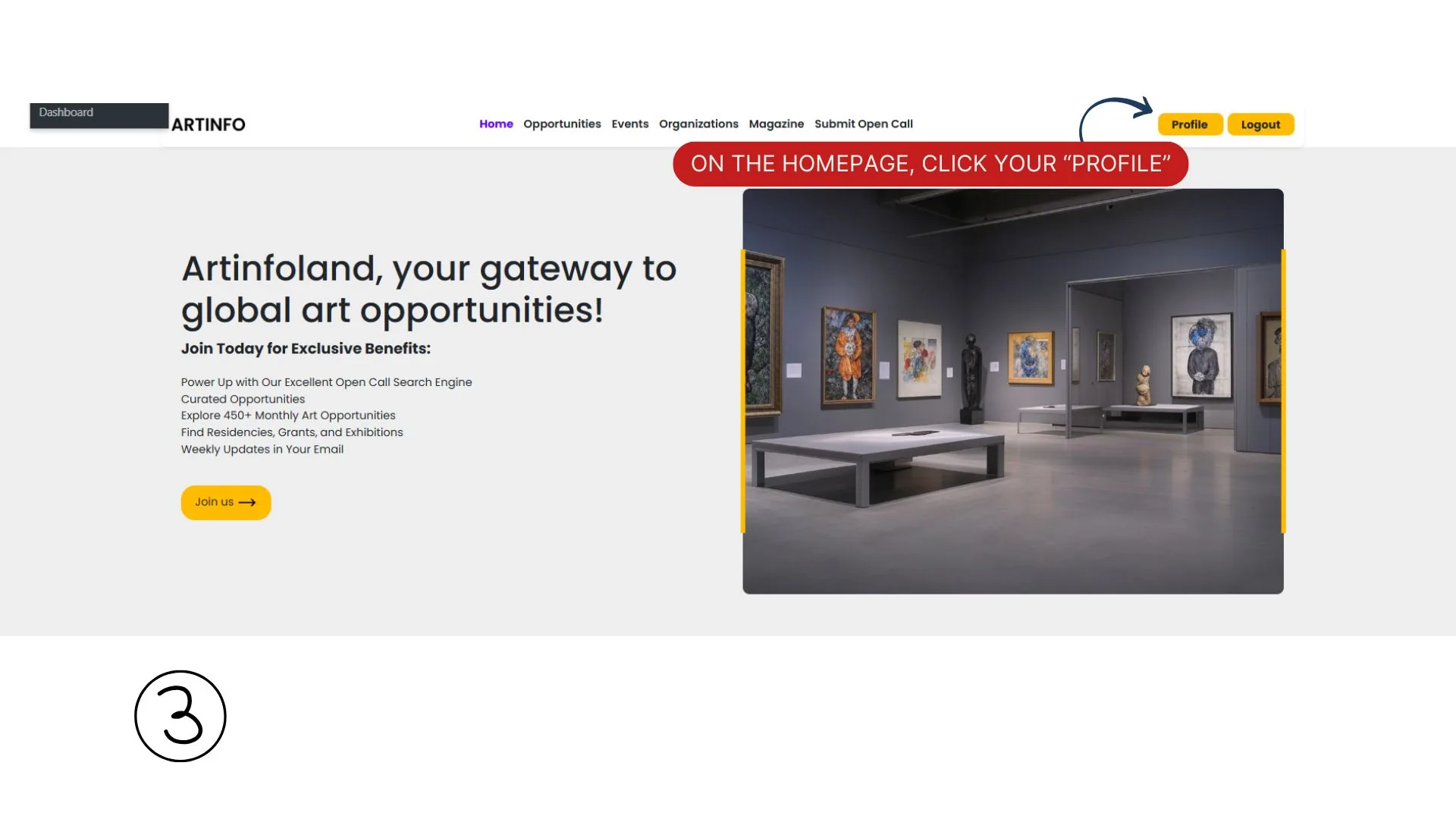 Screenshot for Sign Up and Choose “Organizer”