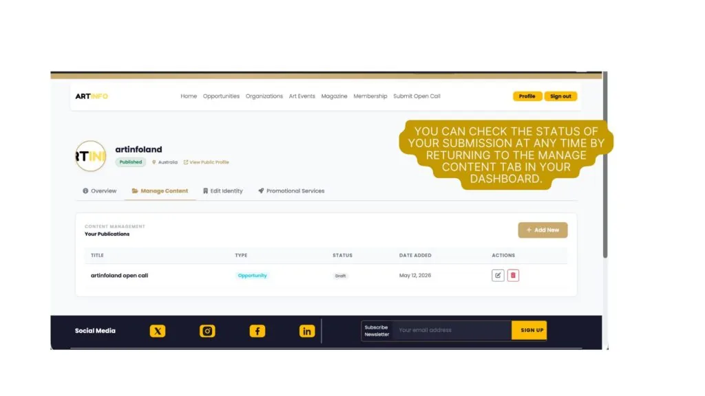 Screenshot for Write and Configure Your Opportunity