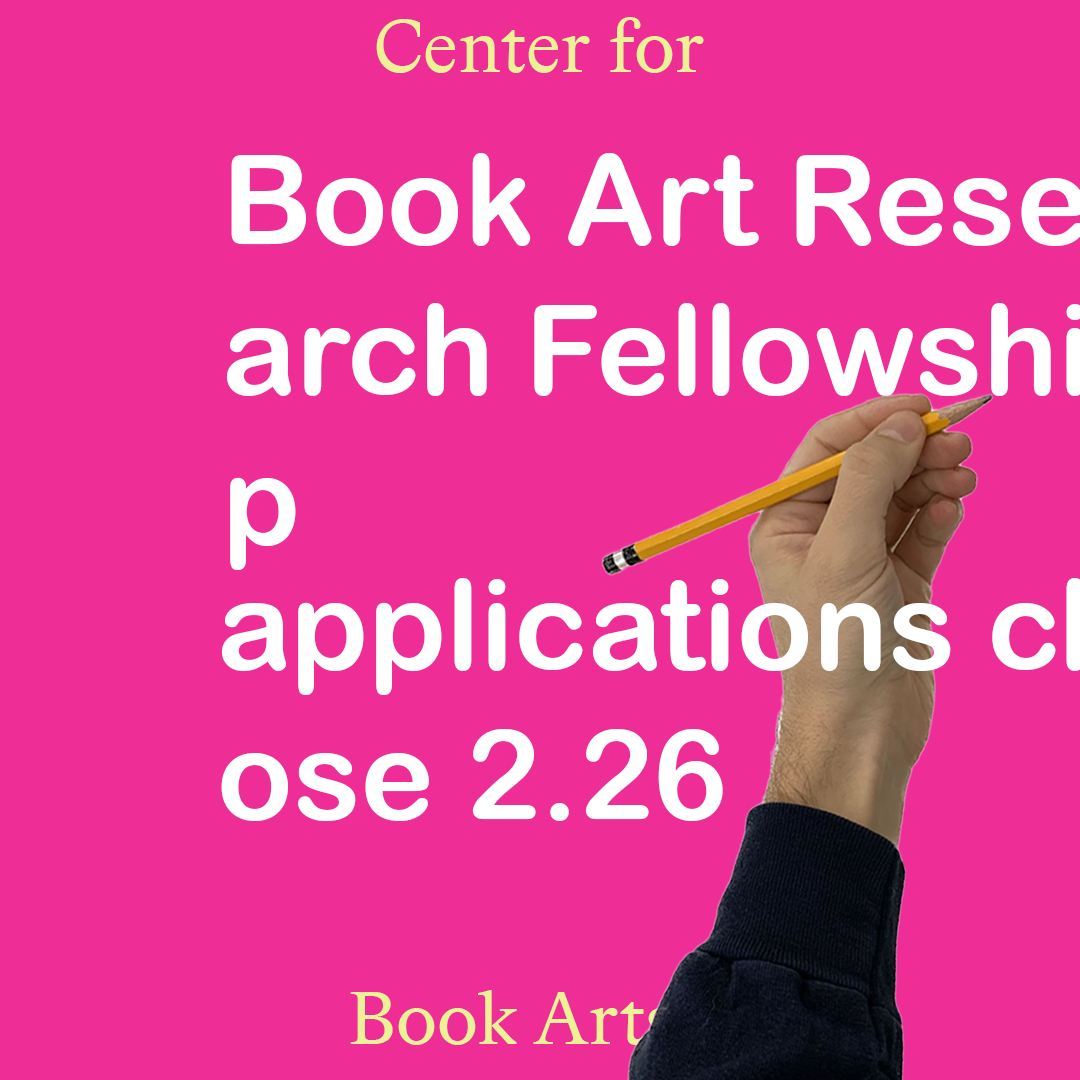2023 Book Art Research Fellowship