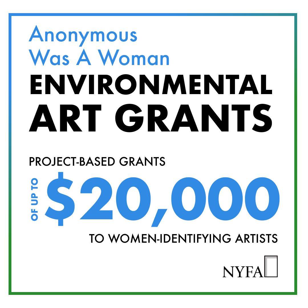 anonymous was a woman environmental art grants