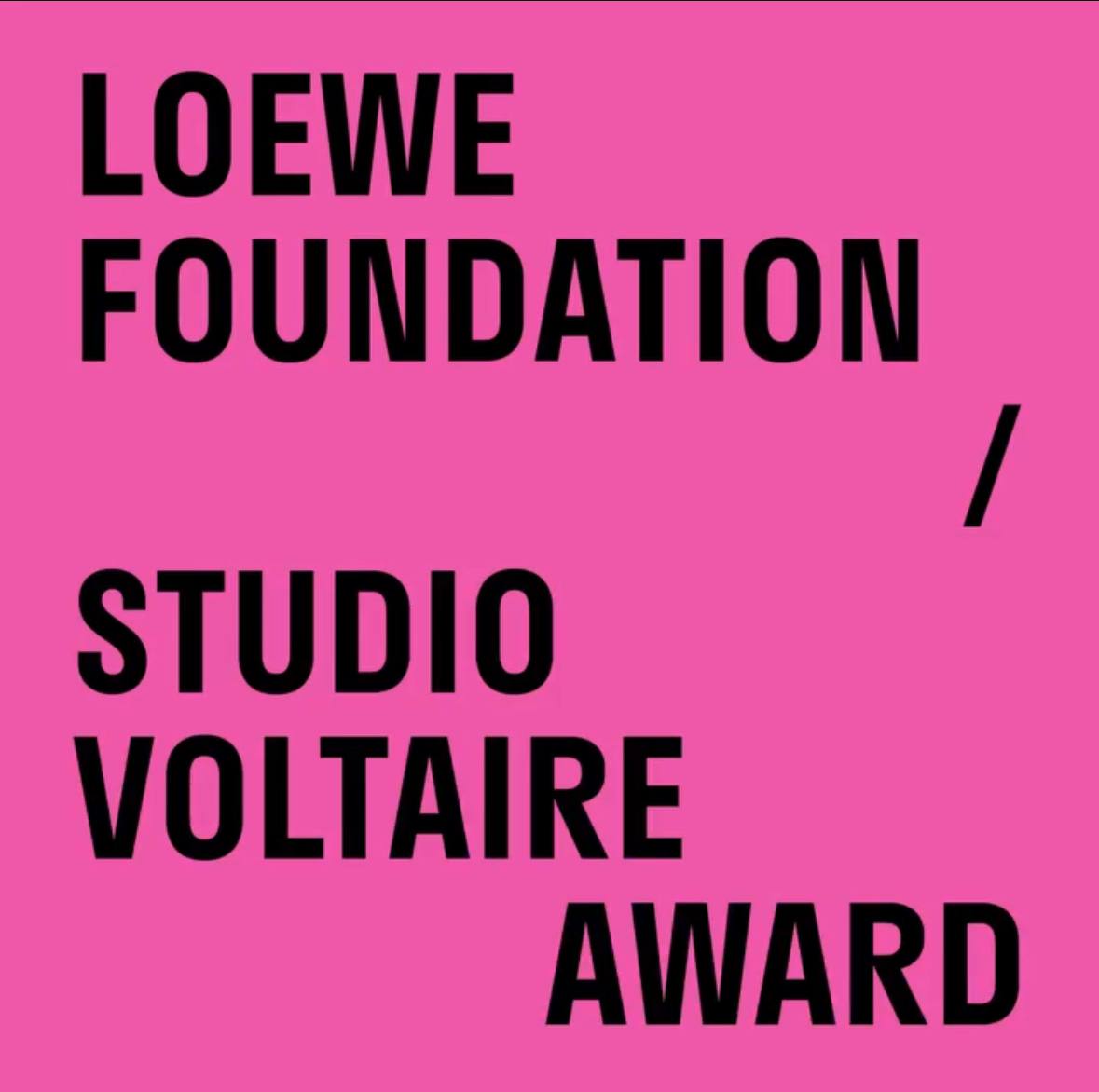 LOEWE FOUNDATION Studio Voltaire Award
