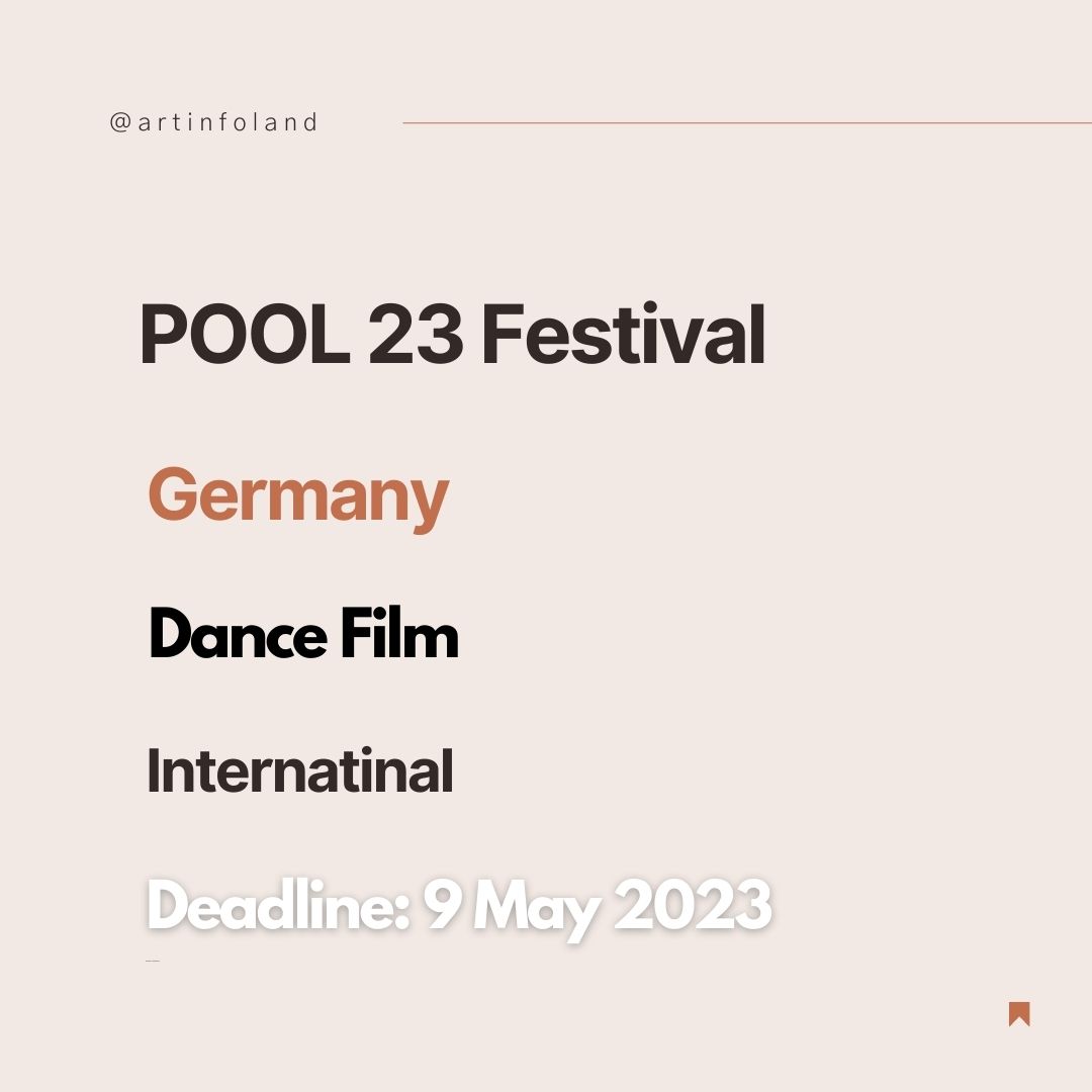 Submit your dance film for POOL 23 Festival in Berlin, Germany