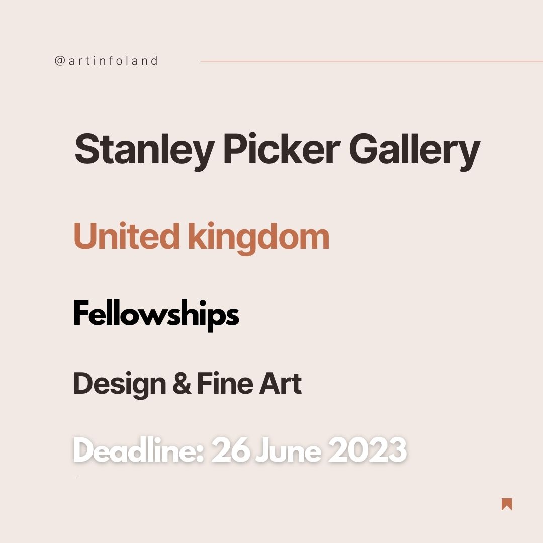 Stanley Picker Fellowships in Design & Fine Art 2023