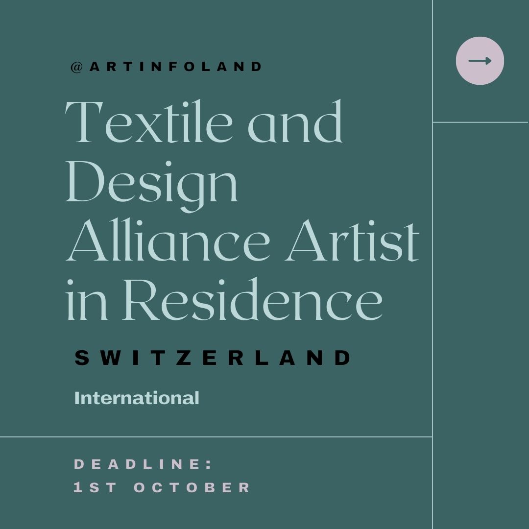 Textile and Design Alliance Artist in Residence 2024