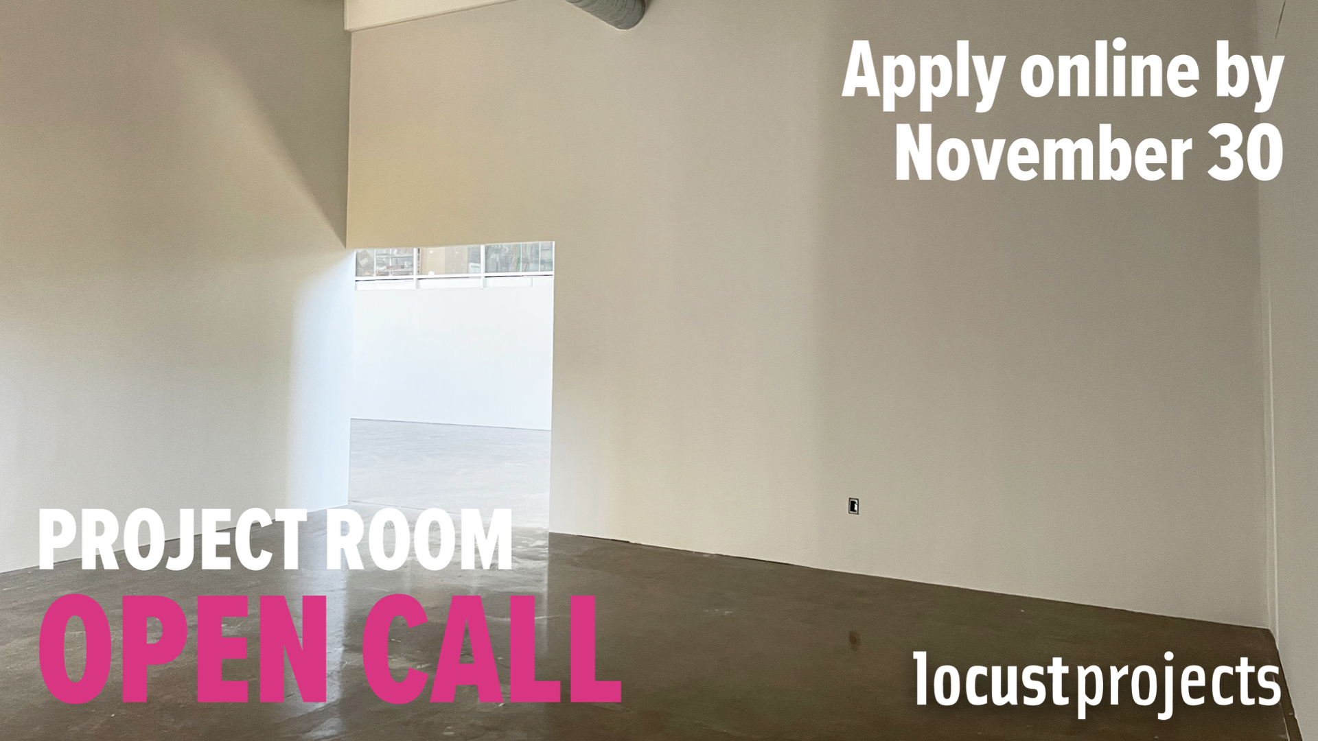 Locust Projects: 2023 PROJECT ROOM OPEN CALL