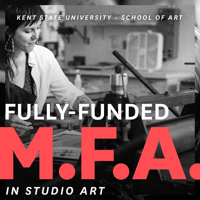 Fully-funded M.F.A. in Studio Art at Kent State
