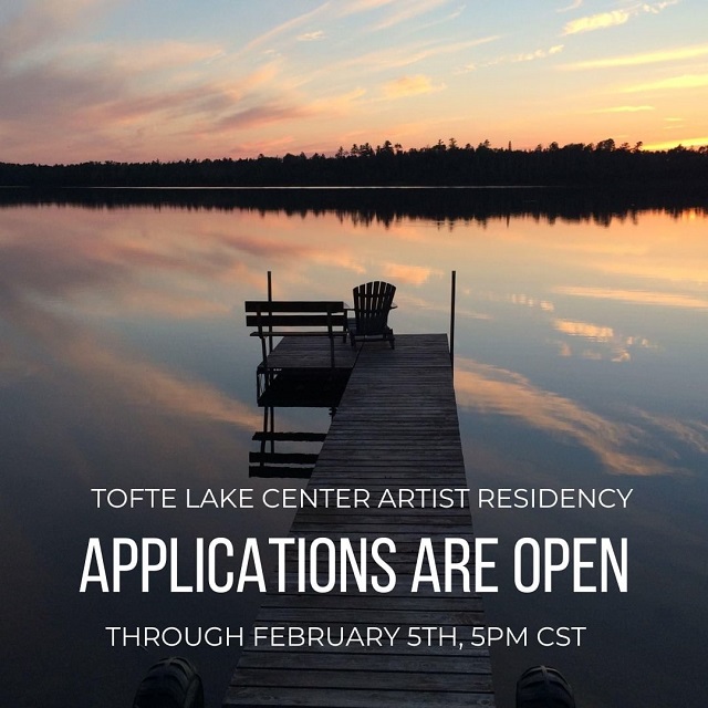 Individual Artist Residency Application Tofte Lake Center 2024  