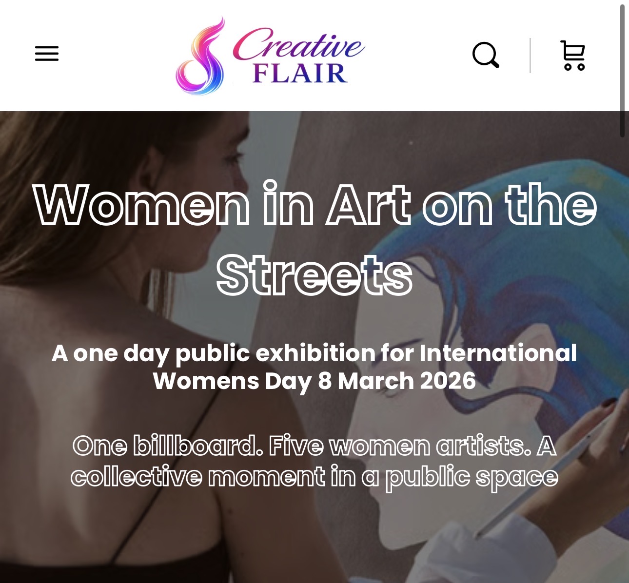 Art on the streets Women’s Day