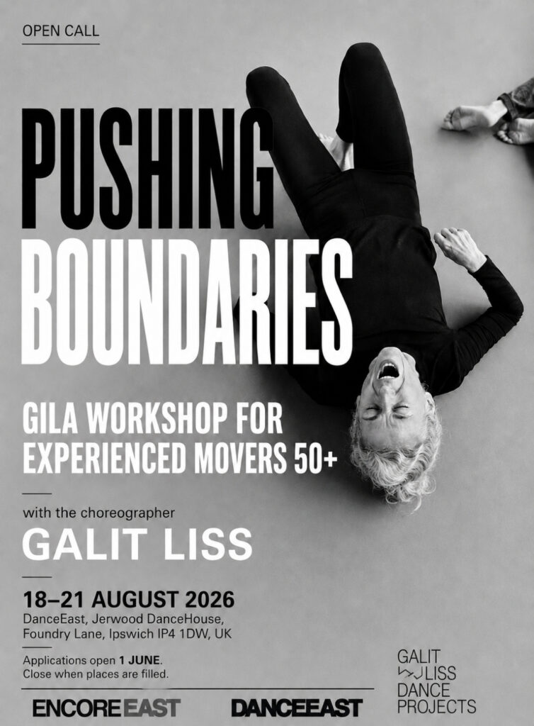 Dance Open Call 2026: Experienced Movers (Over 50s) Edition – Exploring Presence Through the GILA Method