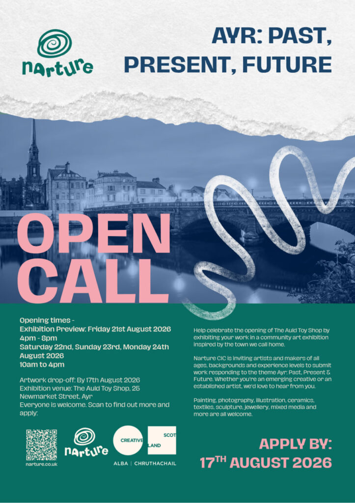 Narture CIC Open Call for Exhibition 2026 - Ayr: Past, Present, Future